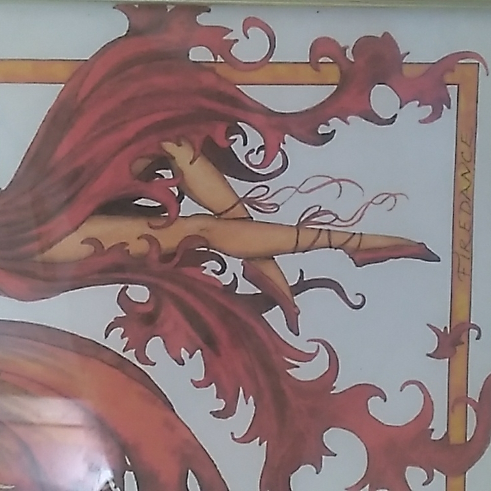 Fire dance print framed - Picture 4 of 5